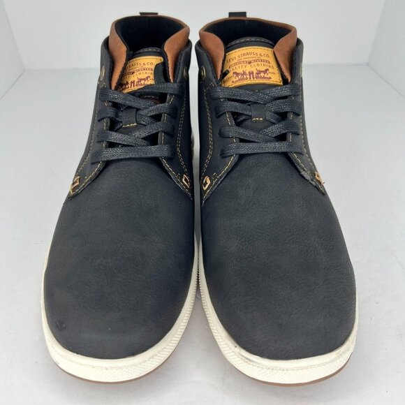 Levis Mens 51927941A Black Goshen Waxed Lace Up High Top Size 13 Ankle Sneakers main image 8